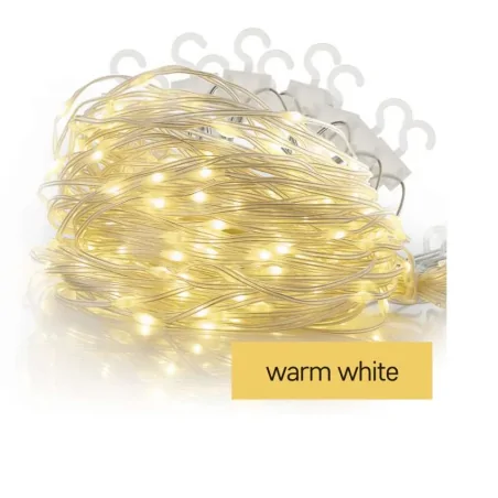 Dekoracje-swiateczne-led - światełka - kurtyna świetlna 100xled drop łezki 2,9m ciepła biel 8 programów ip44 led d3cw02 emos 