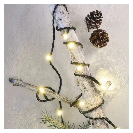 Oswietlenie-przemyslowe- - lampki choinkowe classic 50 led 2,5m ciepła biel zielony przewód ip20 d4gw01 emos 