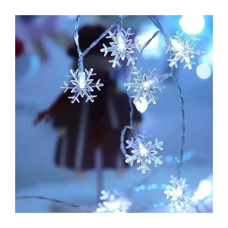 Oswietlenie-choinkowe - świąteczny łańcuch gwiazdki led 2m 6500k 3473 lvt 