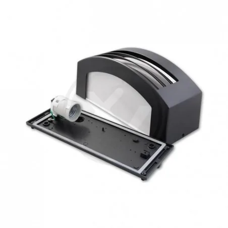 Kinkiety-ogrodowe - czarny kinkiet ogrodowy e27 corso ip54 6054 lvt 