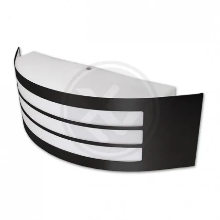 Kinkiety-ogrodowe - czarny kinkiet ogrodowy e27 doris ip44 7057 lvt 