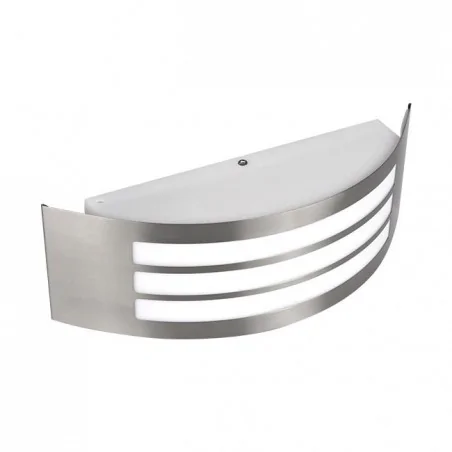 Kinkiety-ogrodowe - srebrny kinkiet ogrodowy e27 doris ip44 0456 lvt 