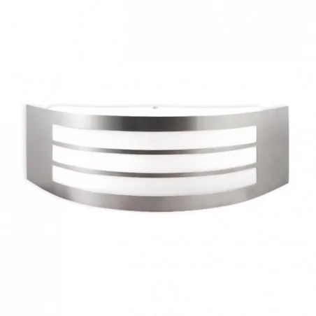 Kinkiety-ogrodowe - srebrny kinkiet ogrodowy e27 doris ip44 0456 lvt 