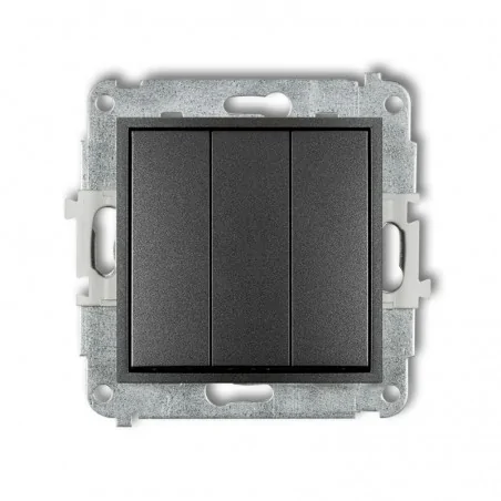 Wylaczniki-potrojne - włącznik potrójny grafitowy icon 11iwp-7 karlik 