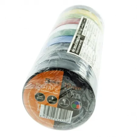 Tasmy-izolacyjne - taśma izolacyjna pvc 19mm / 20m mix f61999 emos - 2001192099 