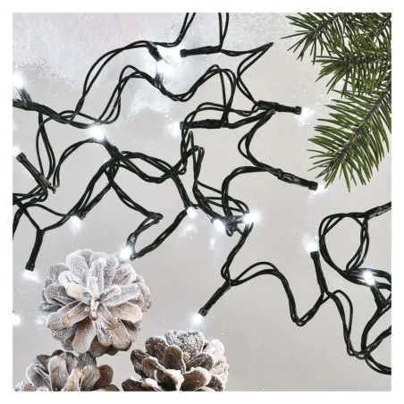 Oswietlenie-choinkowe - światełka na choinkę 4 metry classic 40 led zimna biel ip44 timer d4ac01 emos 