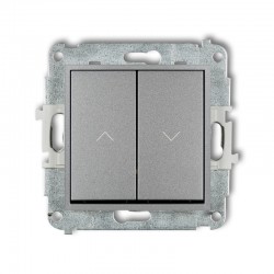 Wylaczniki-zaluzjowe - przycisk żaluzjowy srebrny metalik icon 7iwp-8 karlik