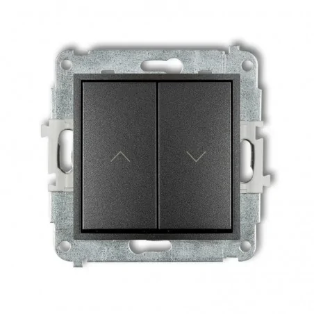 Wylaczniki-zaluzjowe - przycisk żaluzjowy grafitowy icon 11iwp-8 karlik 