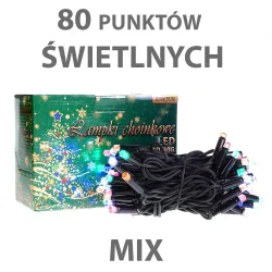 Oswietlenie-choinkowe - ch/0068 lampki choinkowe mix led lz-led-80g rum-lux 