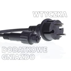 Oswietlenie-choinkowe - ch/0156 lampki zewnętrzne lz-led-flash-80g ciepło białe z zimno białym flash-em rum-lux 