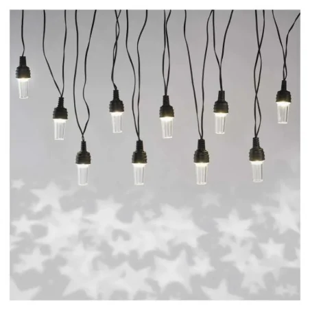 Dekoracje-swiateczne-led - dcpc08 girlanda świąteczna łańcuch świecące gwiazdki 4,5m zimne światło 10x1 led ip44 emos 