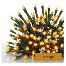 Oswietlenie-choinkowe - dekoracyjne światełka styl vintage classic 180 led 18m zielony przewód ip44 timer d4av04 emos