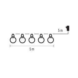 Dekoracje-swiateczne-led - dcpw02 girlanda żarówki kulki w stylu vintage 5m ciepłe światło 10x5 led ip44 emos 