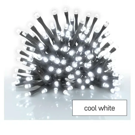 Oswietlenie-choinkowe - lampki choinkowe na baterie led cluster 40 led 2,8m 3xaa zimna biel ip44 timer d4fc01 emos 