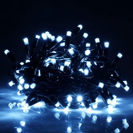 Oswietlenie-choinkowe - ch/0101 lampki choinkowe led z programatorem i dodatkowym gniazdem lz-led-tsr-144g zimna biała rum-lux 