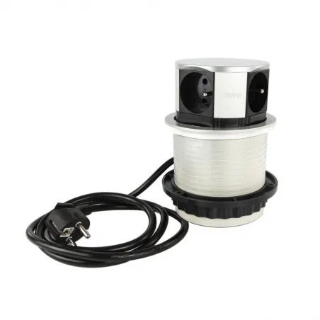 Gniazda-meblowe - gniazdo meblowe wysuwane potrójne z usb or-ae-1342 orno 