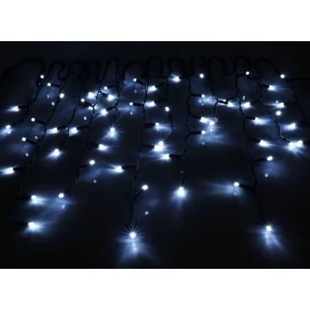 Oswietlenie-choinkowe - lampki choinkowe led z dodatkowym gniazdem zewnętrzne zimne 