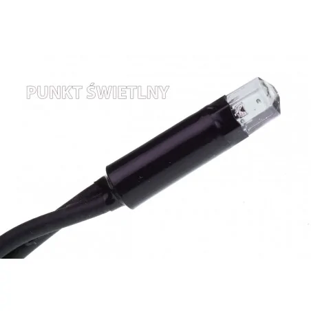 Oswietlenie-choinkowe - lampki choinkowe led z dodatkowym gniazdem zewnętrzne zimne 