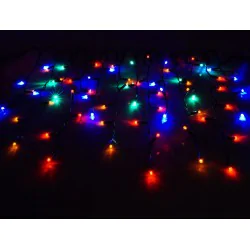 Oswietlenie-choinkowe - lampki choinkowe led kolorowe z dodatkowym gniazdem na zewnątrz 