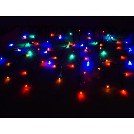 Oswietlenie-choinkowe - lampki choinkowe led kolorowe z dodatkowym gniazdem na zewnątrz 