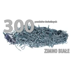 Oswietlenie-choinkowe - ch/0148 lampki choinkowe sople lzs-eco-led-300 zimna biała rum-lux 