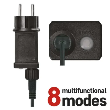 Oswietlenie-choinkowe - lampki jeżyk świąteczne cluster 960led 7,2m zimna 64 programów ip44 d4bc05 emos 