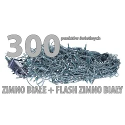 Oswietlenie-choinkowe - ch/0150 lampki choinkowe sople lzs-eco-led-flash-300 z flashem zimne rum-lux 