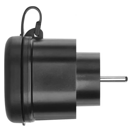 Urzadzenia-zdalnie-sterowane - p5552 zewnętrzne czarne gniazdo wifi sterowane smartfonem hermetyczne ip44 gosmart  tuya emos 