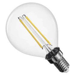 Gwint-trzonek-e14 - żarówka led barwa ciepła biała filament mini globe e14 1,8w (25w) 250lm zf1200 emos 