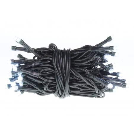 Oswietlenie-choinkowe - ch/0097 lampki choinkowe led z dodatkowym gniazdem lw-led-50g zimna biała rum-lux 