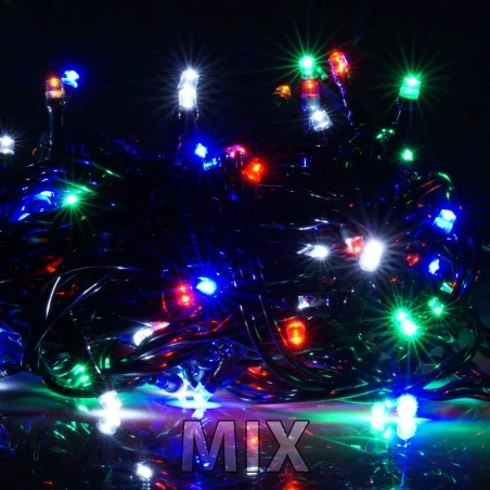 Oswietlenie-choinkowe - lampki choinkowe led kolorowe tradycyjne z gniazdem 100 diod 