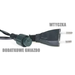Oswietlenie-choinkowe - lampki choinkowe led kolorowe tradycyjne z gniazdem 100 diod 