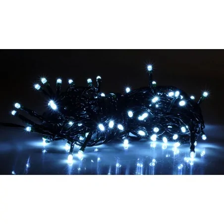 Oswietlenie-choinkowe - ch/0123 lampki choinkowe led z dodatkowym gniazdem lw-eco-led-100g zb zimna biała rum-lux 