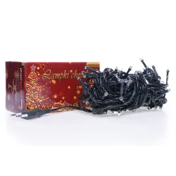 Oswietlenie-choinkowe - lampki choinkowe led z dodatkowym gniazdem 100szt. zielone 