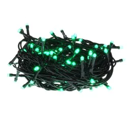 Oswietlenie-choinkowe - lampki choinkowe led z dodatkowym gniazdem 100szt. zielone 