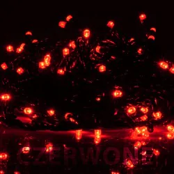 Oswietlenie-choinkowe - ch/0025 lampki choinkowe led z dodatkowym gniazdem lw-led-100g czerwone rum-lum 