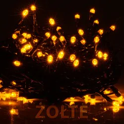 Oswietlenie-choinkowe - ch/0069 lampki choinkowe led z dodatkowym gniazdem lw-led-100g żółte rum-lux 