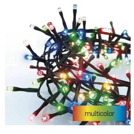 Oswietlenie-choinkowe - kolorowe lampki choinkowe jeżyk led classic cluster 400led 8m czarny ip44 timer d4bm02 emos 