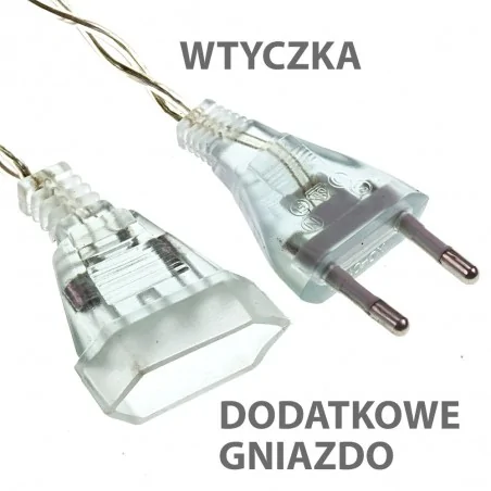 Oswietlenie-choinkowe - ch/0010 lampki choinkowe sople kurtyna lws-100 g ciepła biała rum-lux 