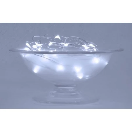 Oswietlenie-choinkowe - ch/0113 lampki wewnętrzne led krople światła lw-led-ks-10 zimna barwa 2xaa rum-lux 