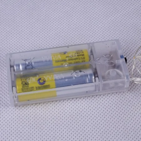 Oswietlenie-choinkowe - ch/0114 lampki wewnętrzne led krople światła lw-led-ks-10 ciepła barwa 2xaa rum-lux 