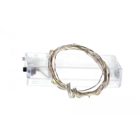 Oswietlenie-choinkowe - ch/0114 lampki wewnętrzne led krople światła lw-led-ks-10 ciepła barwa 2xaa rum-lux 