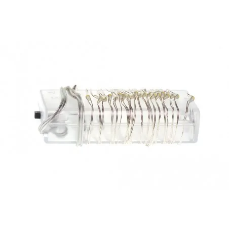 Oswietlenie-choinkowe - ch/0116 lampki wewnętrzne led krople światła lw-led-ks-20 ciepła barwa 2xaa rum-lux 