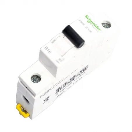 Wylaczniki-nadpradowe-bezpieczniki - wyłącznik nadprądowy instalacyjny 1p b 16a a9k01116  schneider electric 