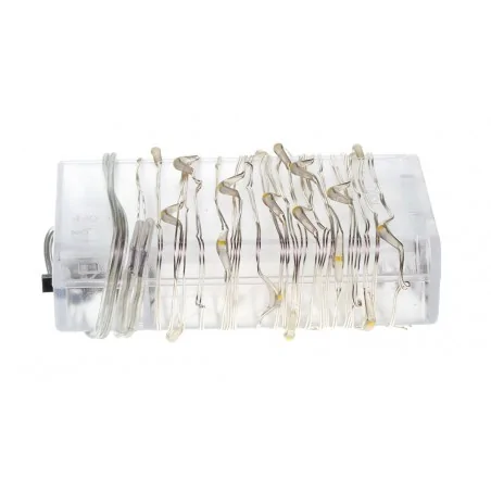 Oswietlenie-choinkowe - ch/0117 lampki wewnętrzne led krople światła lw-led-ks-30 zimna barwa 3xaa rum-lux 