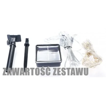 Oswietlenie-choinkowe - ch/0159 lampki zewnętrzne led krople światła lz-led-ks-200 solar ciepła barwa rum-lux 