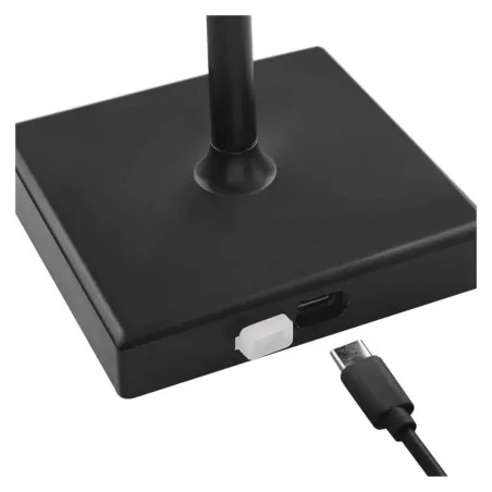 Lampki-biurkowe - z7630b katie lampka biurkowa led ładowalna biało-czarna zmienna barwa światła ip44 250lm 4w emos 