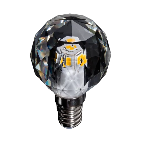 Zarowki-dekoracyjne - dekoracyjna żarówka led kryształ 3w e14 g40 4000k ekza7698 eko-light 