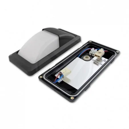 Kinkiety-ogrodowe - czarny kinkiet 2xg9 perso ip65 4270 lvt 