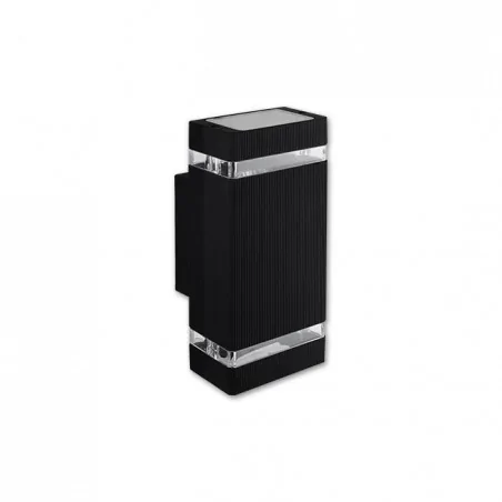 Kinkiety-ogrodowe - czarny kinkiet ogrodowy 2xgu10 hana ip65 1766 lvt 